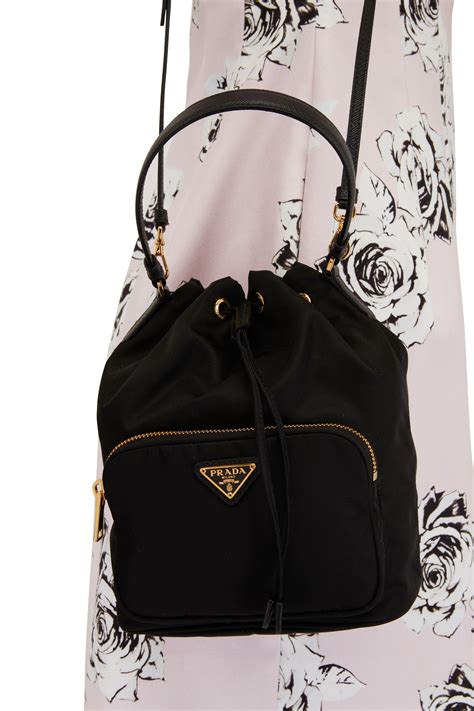 prada bucket bag black|Prada bucket bag review.